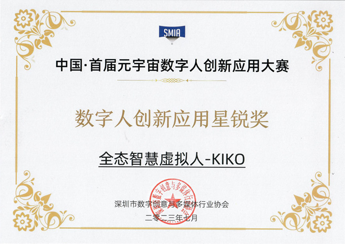 幻影未来中国首届元宇宙数字人创业应用大赛-创新应用星锐奖