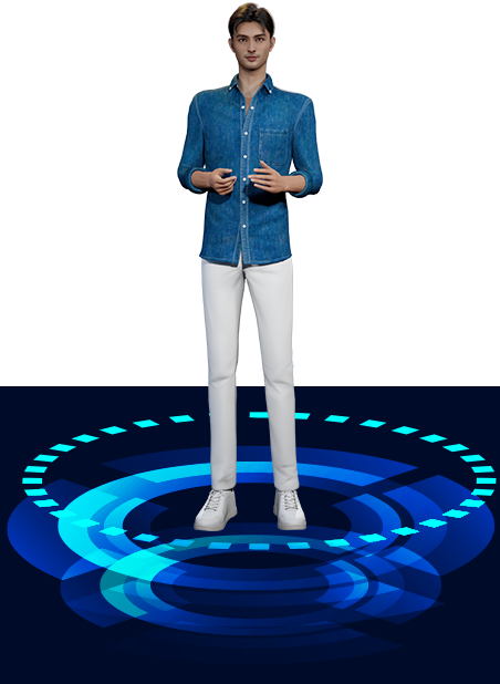 幻影未来时尚商务装女性虚拟人数字人